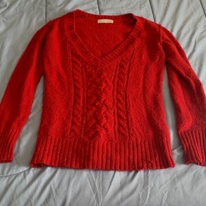 Old Navy Red V-Neck Sweater for Women